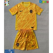 Portugal Golmanski Domaci Dres za djecu EP 2024 Kratak Rukav (+ Kratke hlače)